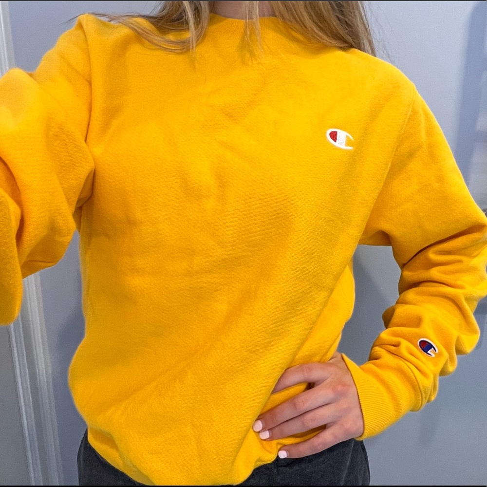 orange Champion crewneck